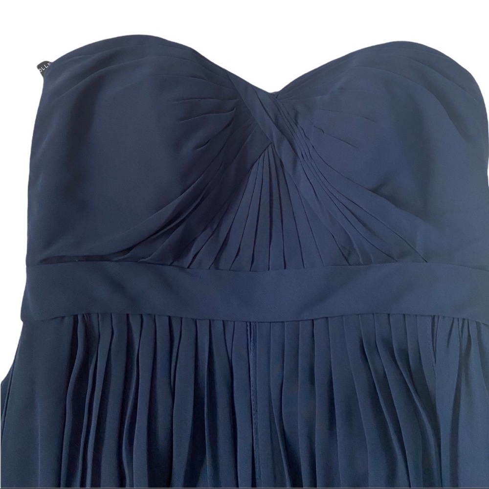 Jenny Yoo Aiden Chiffon Convertible Dress Navy Size 8 - Picture 3 of 9